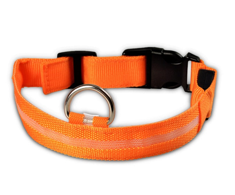 Nylon LED pet collar