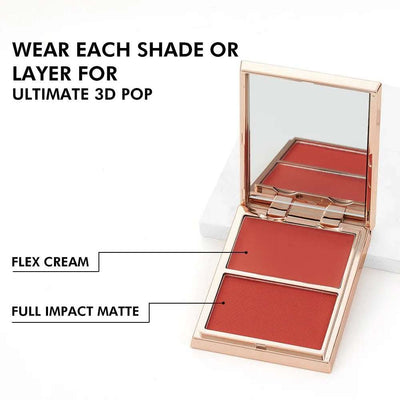 PHOFAY Double-Take Cream & Powder Blush Duo Fendax 4