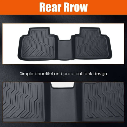TPE Rubber Car Floor Mats All-Weather For 18-21 Accord Fendax 5