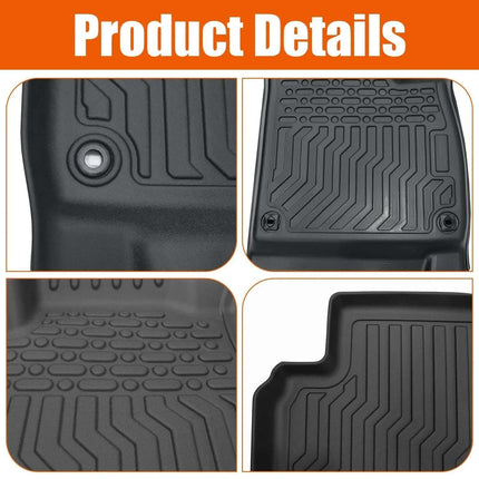 TPE Rubber Car Floor Mats All-Weather For 18-21 Accord Fendax 5