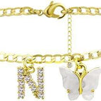 Gold white butterfly / N