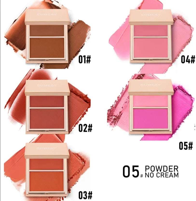 PHOFAY Double-Take Cream & Powder Blush Duo Fendax 4