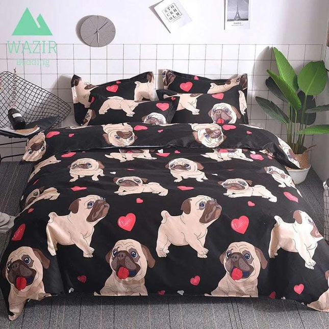 Cartoon pug bedding set Fendax 0