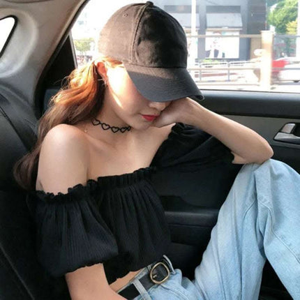 Scheming One-shoulder Short Crop Top Sexy Fendax 0