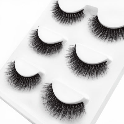 3 pairs of natural false eyelashes
