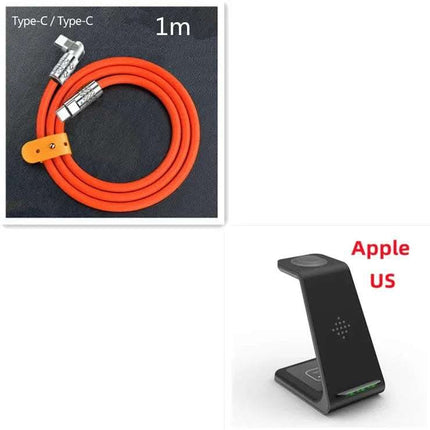 3 In 1 Fast Charging Station Wireless Charger Stand Wireless Quick Charge Dock For Phone Holder Fendax 0