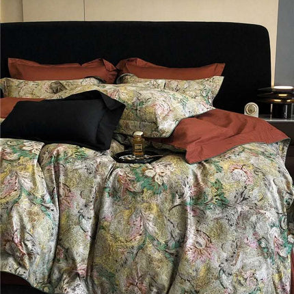 Long-staple Cotton Printed Four-piece Bedding Set Cotton Bedding Fendax 0