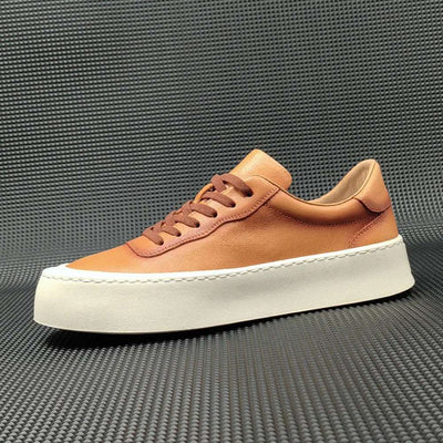 Boys First Layer Cowhide Board Shoes Thick Bottom Fendax 0