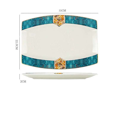 Dinner Plates Ceramic Steak Plate Web Porcelain Fendax 0