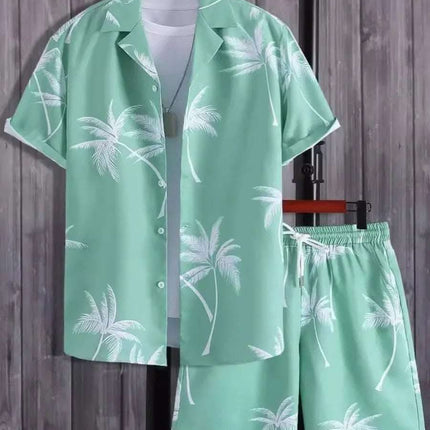Beach Style Short Sleeve Shirt Men's Suit Fendax 0