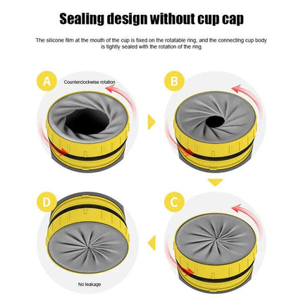No Cover Twist Cup Travel Portable Cup Double Insulation Tumbler Straw Sippy Water Bottles Portable For Children Adults Fendax 0