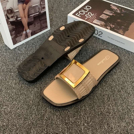 Women's Summer Flat Slippers All-match Casual Fendax 0