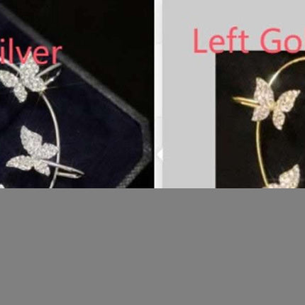 Fashion Earring Butterfly Ear Clip And Ear Hook Jewelry Fendax 0