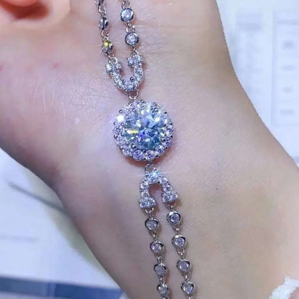 2 Carat Moissanite Double-Layered Bracelet Fendax