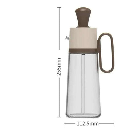 2 In 1 Oil Dispenser With Silicon Brush BBQ Oil Spray Glass Bottle Silicone For Barbecue Cooking Seasoning Bottle Kitchen Gadgets Fendax 0
