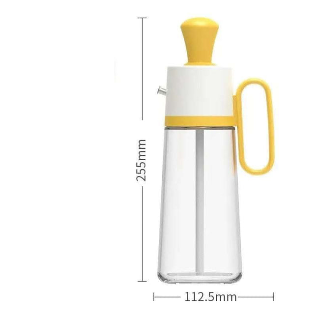 2 In 1 Oil Dispenser With Silicon Brush BBQ Oil Spray Glass Bottle Silicone For Barbecue Cooking Seasoning Bottle Kitchen Gadgets Fendax 0