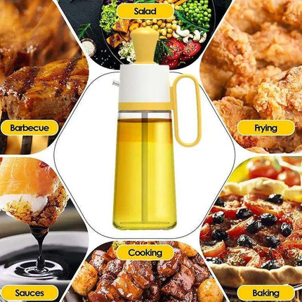 2 In 1 Oil Dispenser With Silicon Brush BBQ Oil Spray Glass Bottle Silicone For Barbecue Cooking Seasoning Bottle Kitchen Gadgets Fendax 0