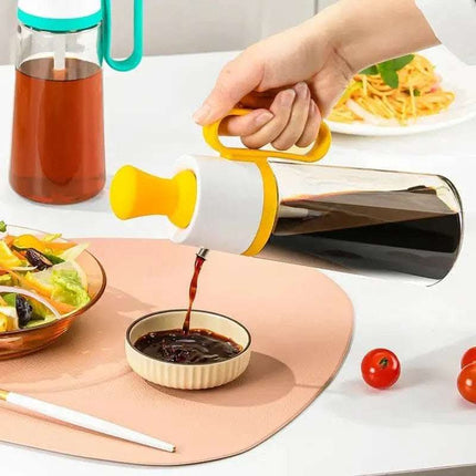 2 In 1 Oil Dispenser With Silicon Brush BBQ Oil Spray Glass Bottle Silicone For Barbecue Cooking Seasoning Bottle Kitchen Gadgets Fendax 0