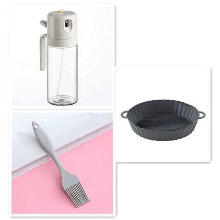 2 In 1 Oil Sprayer Bottle BBQ Cooking Oil Dispenser Olive Oil Pourers Sprayer Kitchen Baking Oil Mister Vinegar Bottle Fendax 0