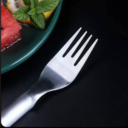 2 In 1 Watermelon Fork Slicer Multi-purpose Stainless Steel Watermelon Slicer Cutter Kitchen Fruit Cutting Fork Fruit Divider Kitchen Gadgets Fendax 0