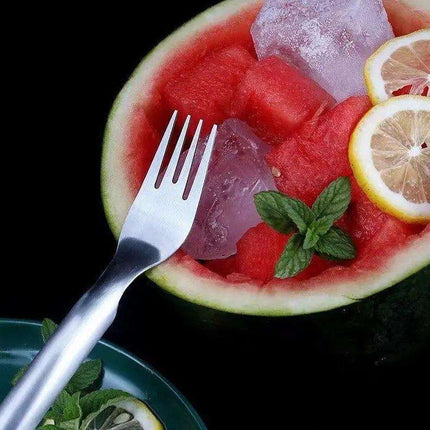 2 In 1 Watermelon Fork Slicer Multi-purpose Stainless Steel Watermelon Slicer Cutter Kitchen Fruit Cutting Fork Fruit Divider Kitchen Gadgets Fendax 0