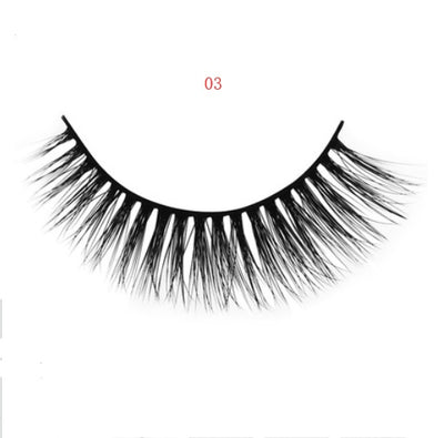 3 pairs of natural false eyelashes