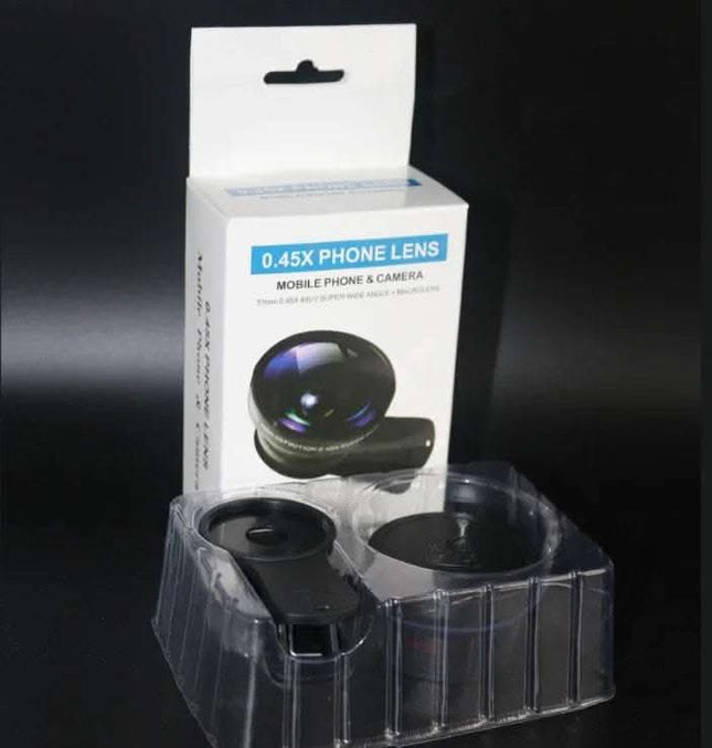 Phone Lens kit 0.45x Super Wide Angle & 12.5x Super Macro Lens HD Camera Lentes Fendax 0