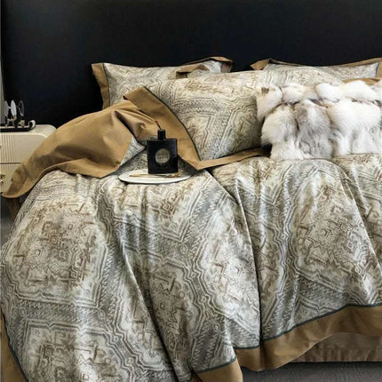 Long-staple Cotton Printed Four-piece Bedding Set Cotton Bedding Fendax 0