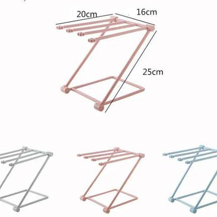 Foldable Dishcloth Shelf Kitchen Accessories Gadget Organizer Fendax 0