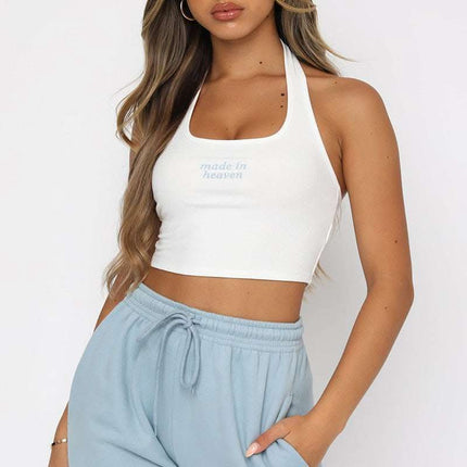Heaven Made Halter Crop Tank Top Fendax 0