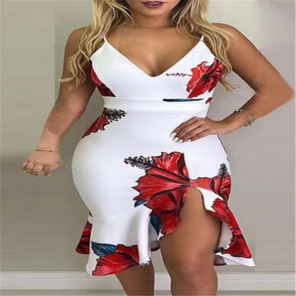 Collage halter irregular skirt dresses Fendax 0