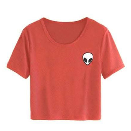 CROP TOP ALIEN MANCHES COURTES Fendax 0