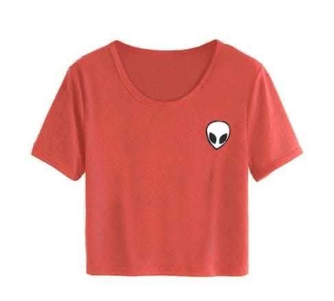 CROP TOP ALIEN MANCHES COURTES Fendax 0