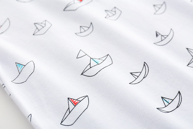 Children's Short-sleeved Lapel T-shirt