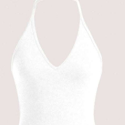 SHEIN EZwear Summer Solid Crop Halter Top Fendax 4