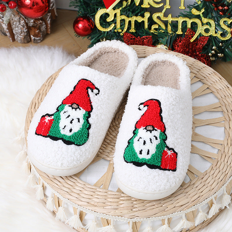 Cute Cartoon Santa Claus Home Slippers