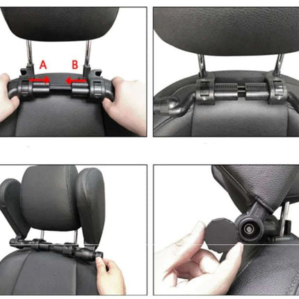 Car headrest pillow Sleep Adjustable Side Car Soft Travel Seat Headrest Auto Leather Support Neck Pillow Cushion car accessories Fendax 0