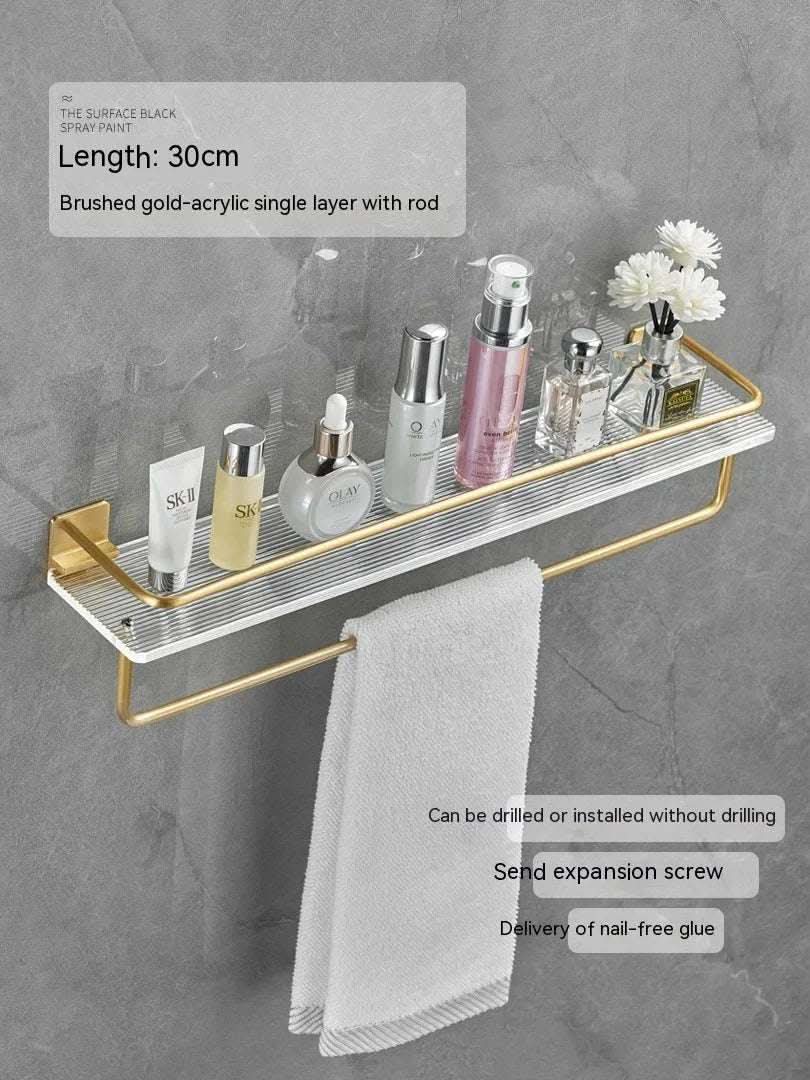 Acrylic Bathroom Storage Rack Bathroom Towels Storage Rack Fendax 0