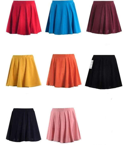USA SIZE Large size women's high waist half skirt umbrella skirt pleated skirt sundress Fendax 0