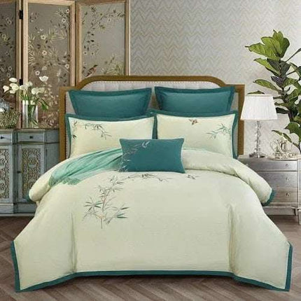 4-piece embroidered bedding set Fendax 0