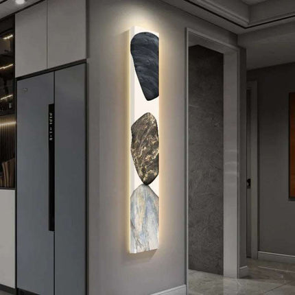 Modern Luxury Porch Decorative Painting Led Light Vertical Version Fendax 0