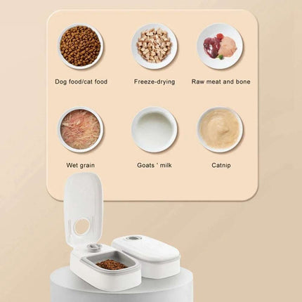 Automatic Pet Feeder Smart Food Dispenser For Cats Dogs Timer Stainless Steel Bowl Auto Dog Cat Pet Feeding Pets Supplies Fendax 0