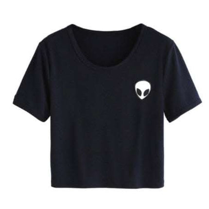 CROP TOP ALIEN MANCHES COURTES Fendax 0