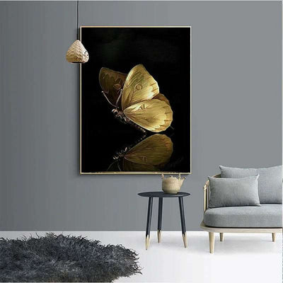 Art Light Luxury Golden Butterfly Home Decoration Mural Fendax 0