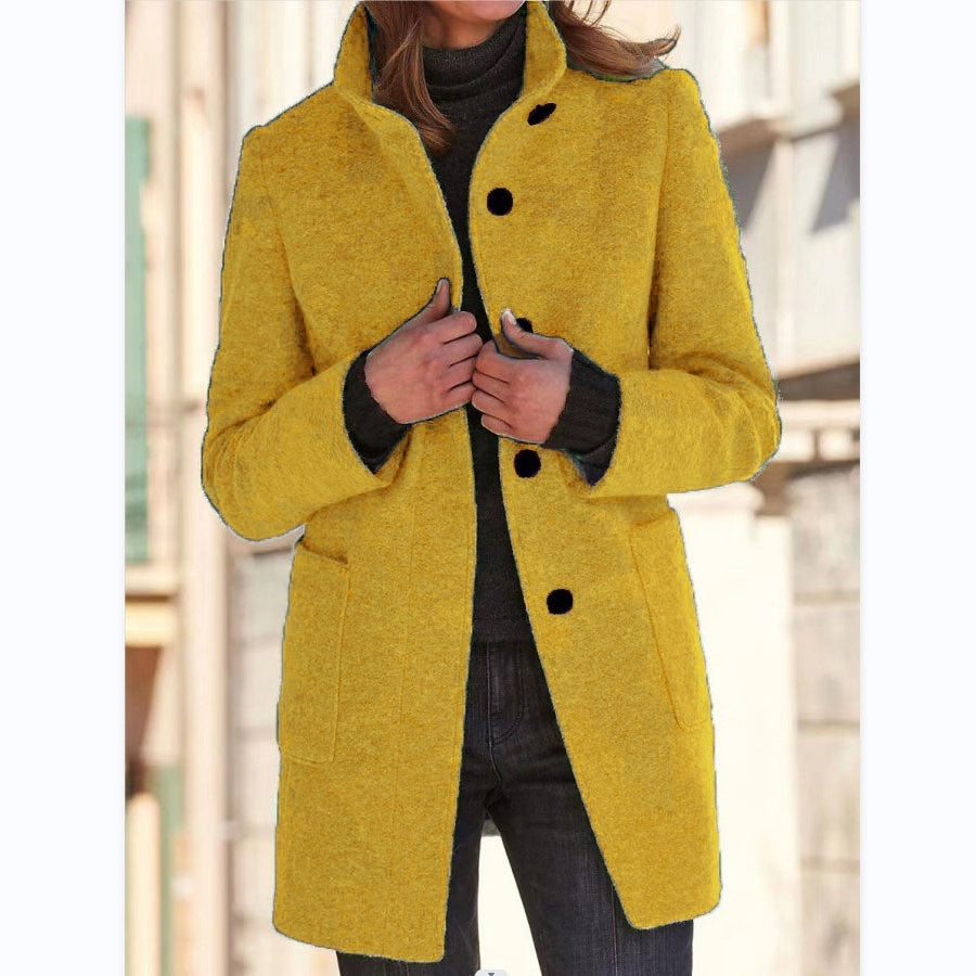 Woolen Coat With Pockets