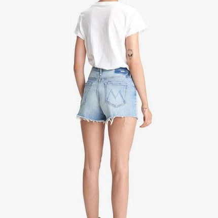 Frayed love high-waisted denim shorts Fendax 0