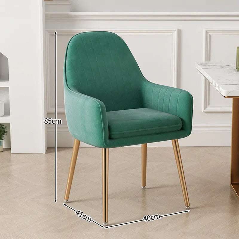 Light Luxury Dressing Stool Home Dining Chair Backrest Petals Fendax 0