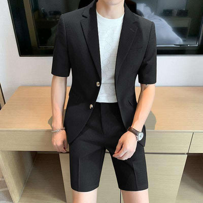 Summer Thin Suit Men's Fashion Leisure Suit Fendax 0