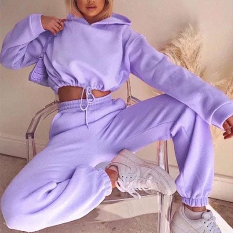 Jogging Suits For Women 2 Piece Sweatsuits Tracksuits Sexy Long Sleeve HoodieCasual Fitness Sportswear Fendax 4