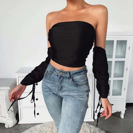Women's sexy one-shoulder top Fendax 0